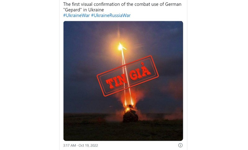 Ảnh chụp màn hình bài đăng trên Twitter.