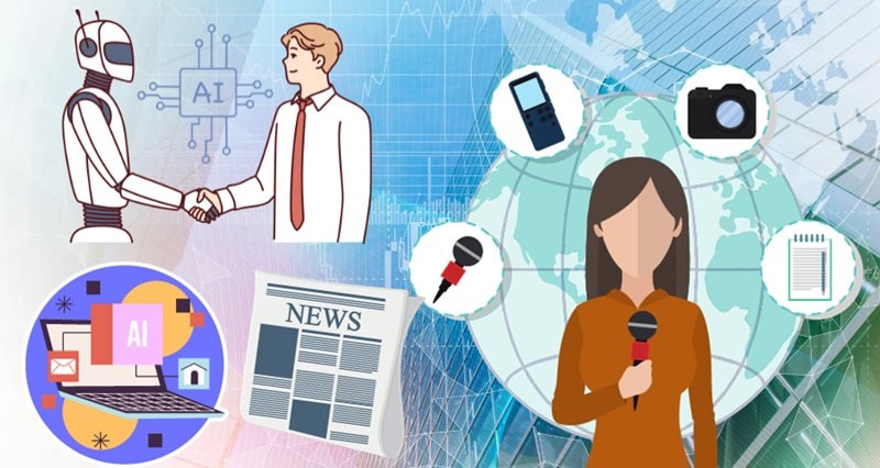 Sự kết hợp giữa trí tuệ nhân tạo và con người đang định hình tương lai của báo chí hiện đại.