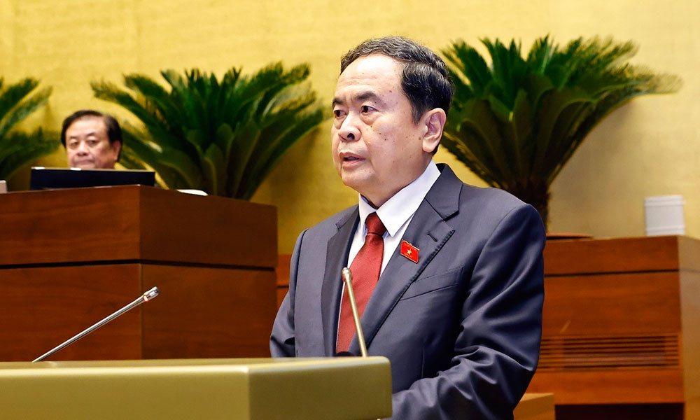 Chủ tịch Quốc hội Trần Thanh Mẫn phát biểu khai mạc Kỳ họp.