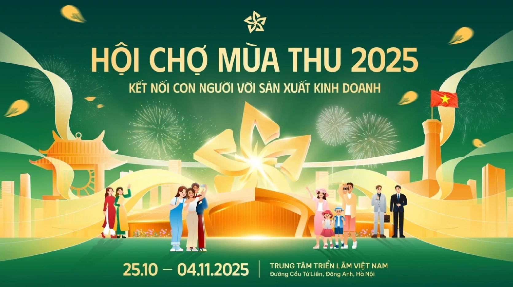Hội chợ Mùa Thu 2025 sẽ diễn ra tại Trung tâm Triển lãm Việt Nam (xã Đông Anh, Hà Nội) từ ngày 25/10 - 4/11/2025. Nguồn: VEC