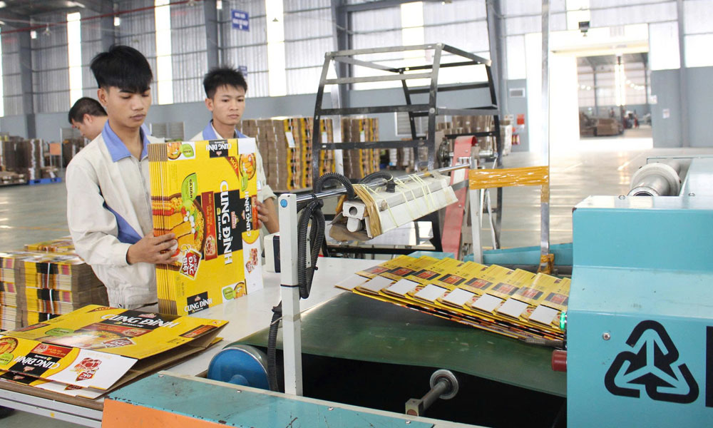 Xưởng sản xuất của Công ty cổ phần Tiến Thành (Khu công nghiệp Quế Võ, phường Phương Liễu).