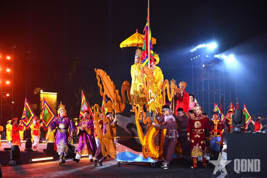 Tiết mục nghệ thuật tại Lễ khai mạc Festival Thăng Long - Hà Nội 2025.