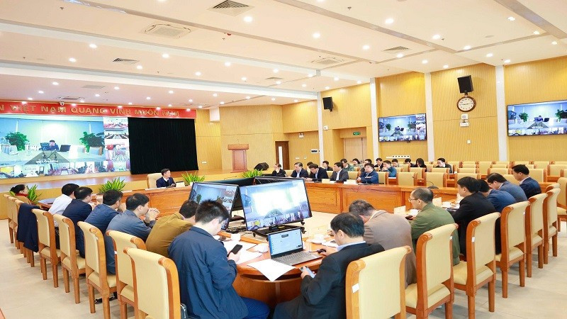 Toàn cảnh cuộc họp đốc thúc giải ngân vốn đầu tư công năm 2025 của Bộ Xây dựng. (Ảnh: Lan Hương)