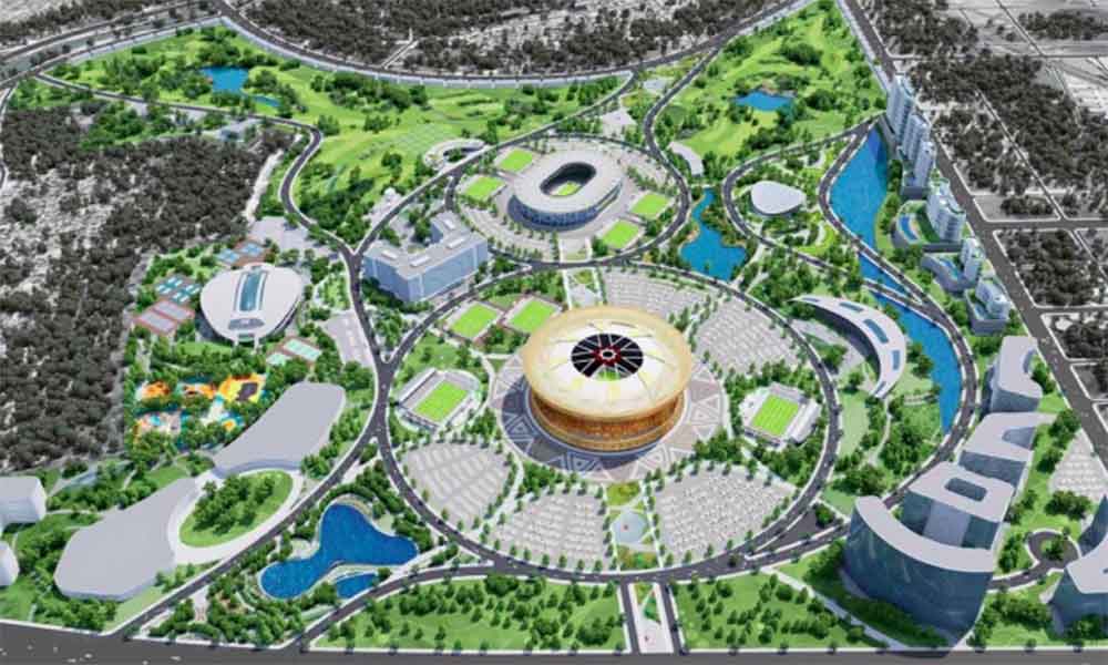 Phối cảnh Khu đô thị thể thao Olympic (khu B).