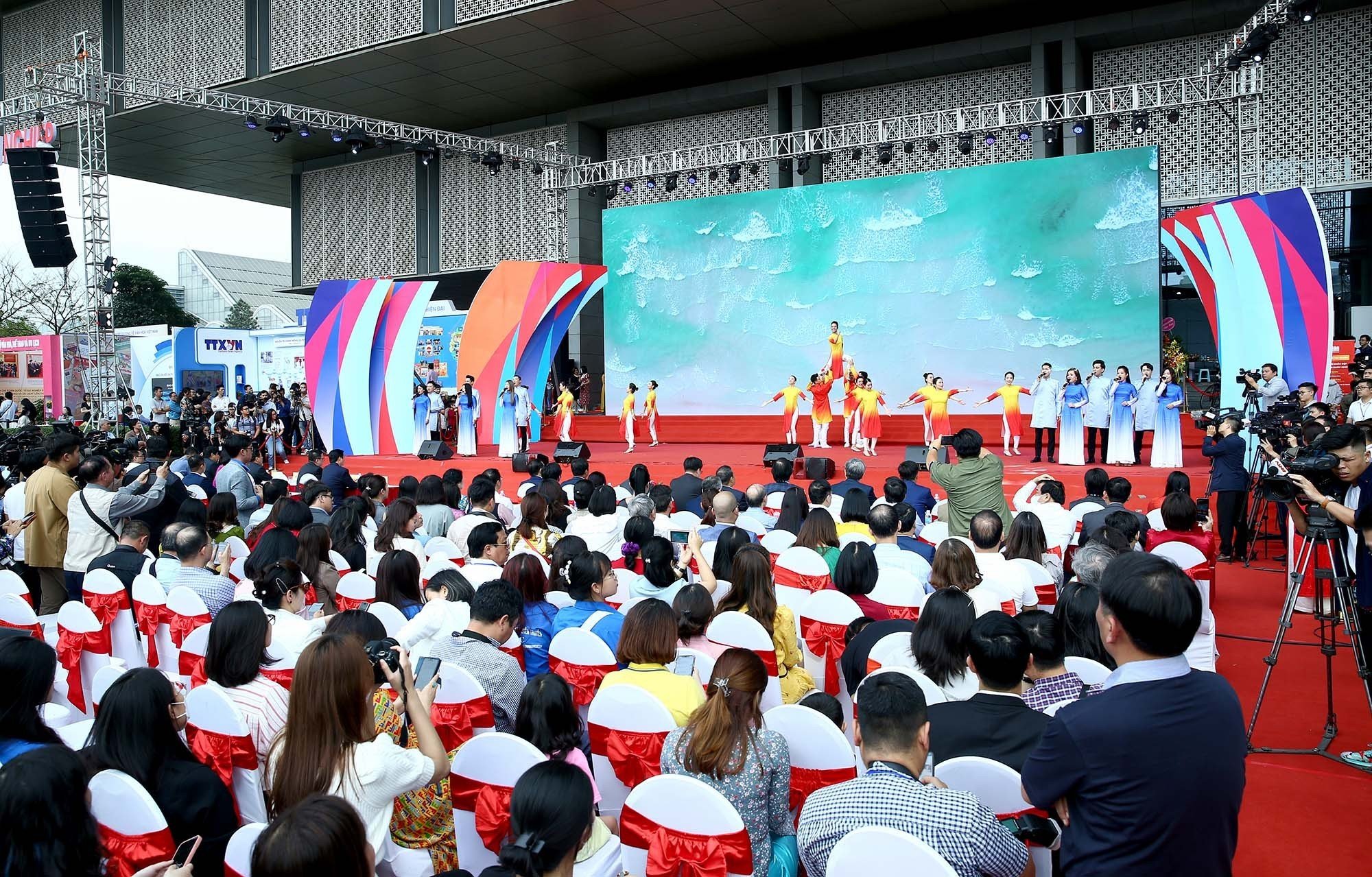 Hội Báo toàn quốc 2023 sôi động và đầy màu sắc. Ảnh: Sơn Hải