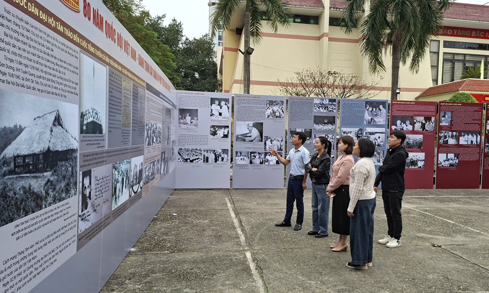 Không gian trưng bày tại Bảo tàng Bắc Ninh số 1.