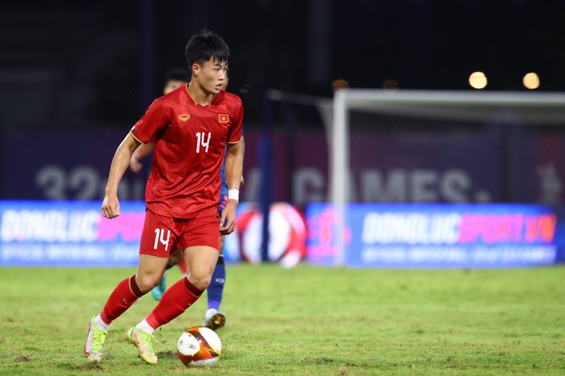 U22 Việt Nam hòa U22 Thái Lan ở trận đấu cuối cùng vòng bảng. (Ảnh: Dương Thuật)