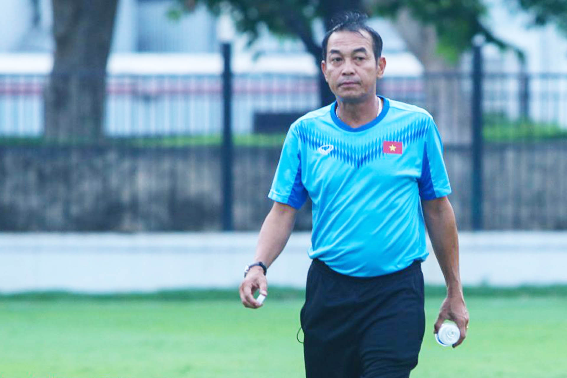 HLV trưởng Đinh Thế Nam của U19 Việt Nam. (Ảnh: VFF)