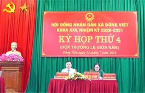Các đồng chí chủ trì kỳ họp