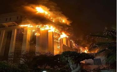 Hiện trường vụ cháy. Ảnh: globeecho.com