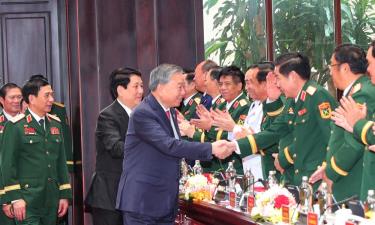 Tổng Bí thư Tô Lâm, Chủ tịch nước Lương Cường dự Phiên bế mạc Đại hội Đảng bộ Quân đội lần thứ XII.