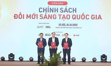Lãnh đạo Sở khoa học và Công nghệ Bắc Ninh ký kết hợp tác với Trung tâm Đổi mới sáng tạo Quốc gia nhằm thúc đẩy chương trình đổi mới, sáng tạo trên địa bàn tỉnh.