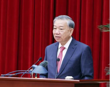 Tổng Bí thư Tô Lâm chủ trì và phát biểu bế mạc.