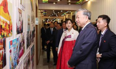 Tổng Bí thư Tô Lâm thăm Trường mẫu giáo Kiêng Sang.