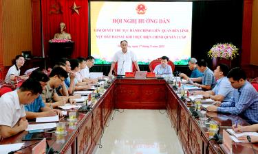 Lãnh đạo Sở Nông nghiệp và Môi trường phát biểu tại hội nghị.