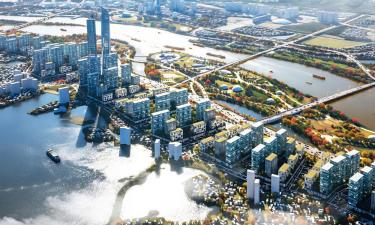 Phối cảnh minh họa của dự án trục đại lộ cảnh quan sông Hồng.