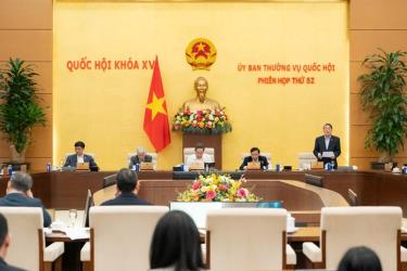 Chủ tịch Quốc hội Trần Thanh Mẫn chủ trì phiên họp.