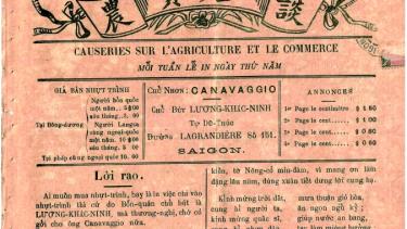 Nông Cổ Mín Đàm số Xuân Ất Tỵ 1905. Ảnh: Bảo tàng Báo chí Việt Nam.