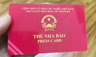 Gia hạn sử dụng Thẻ nhà báo kỳ hạn 2021-2025 đến hết ngày 30/6/2026.