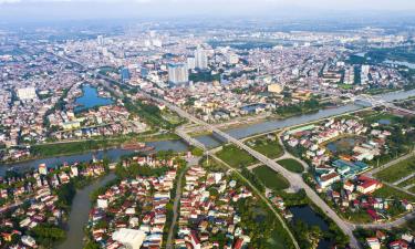 Sắp xếp đơn vị hành chính cấp xã giúp mở rộng không gian phát triển. Ảnh chụp một góc thành phố Bắc Giang từ trên cao.