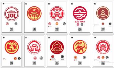10 mẫu logo được đưa ra xin ý kiến Nhân dân.