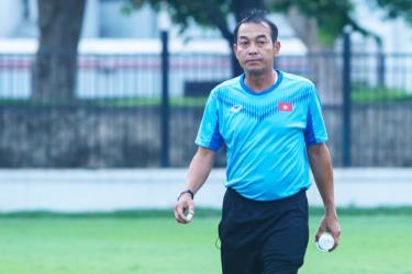 HLV trưởng Đinh Thế Nam của U19 Việt Nam. (Ảnh: VFF)