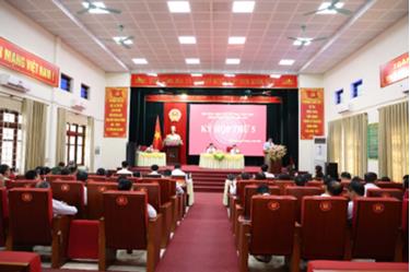 Quang cảnh kỳ họp thứ 5 HĐND phường Cảnh Thụy