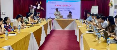 Lãnh đạo Hội Nhà báo tỉnh Bắc Ninh phát biểu khai mạc lớp tập huấn