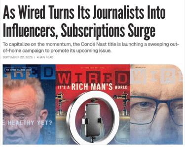 Wired ghi nhận số lượng người đăng ký tăng mạnh sau khi xây dựng các nhà báo thành những gương mặt có sức ảnh hưởng.
